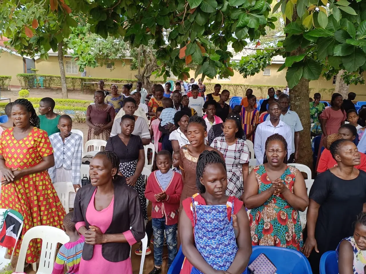 Church families worshipping in Soroti